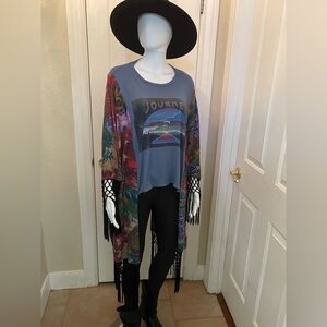 Custom One-of-kind Journey Poncho Top